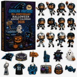 Carolina Panthers 31th Anniversary Halloween Advent Calendar 2026 for Football Fans