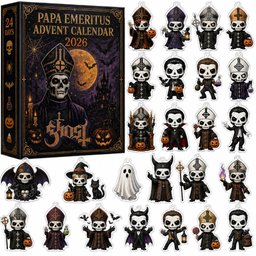 Papa Emeritus Ghost Band Halloween Advent Calendar 2026 for Rock Music and Halloween Fans