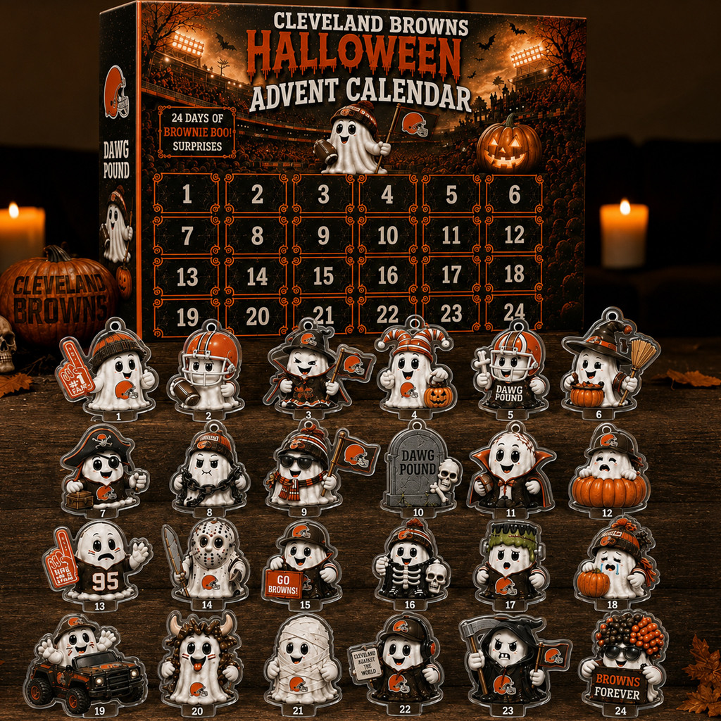Cleveland Browns Halloween Advent Calendar 2026 for Football Fans