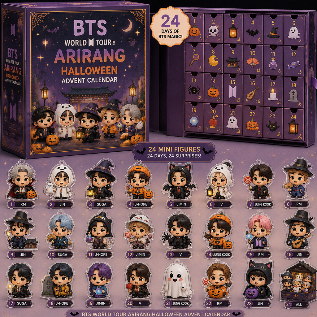 BTS World Tour Arirang Halloween 24 Day Countdown Advent Calendar 2026 for K-Pop Fans