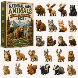 National Park Animals Christmas Advent Calendar 2026 for Wildlife and Nature Lovers