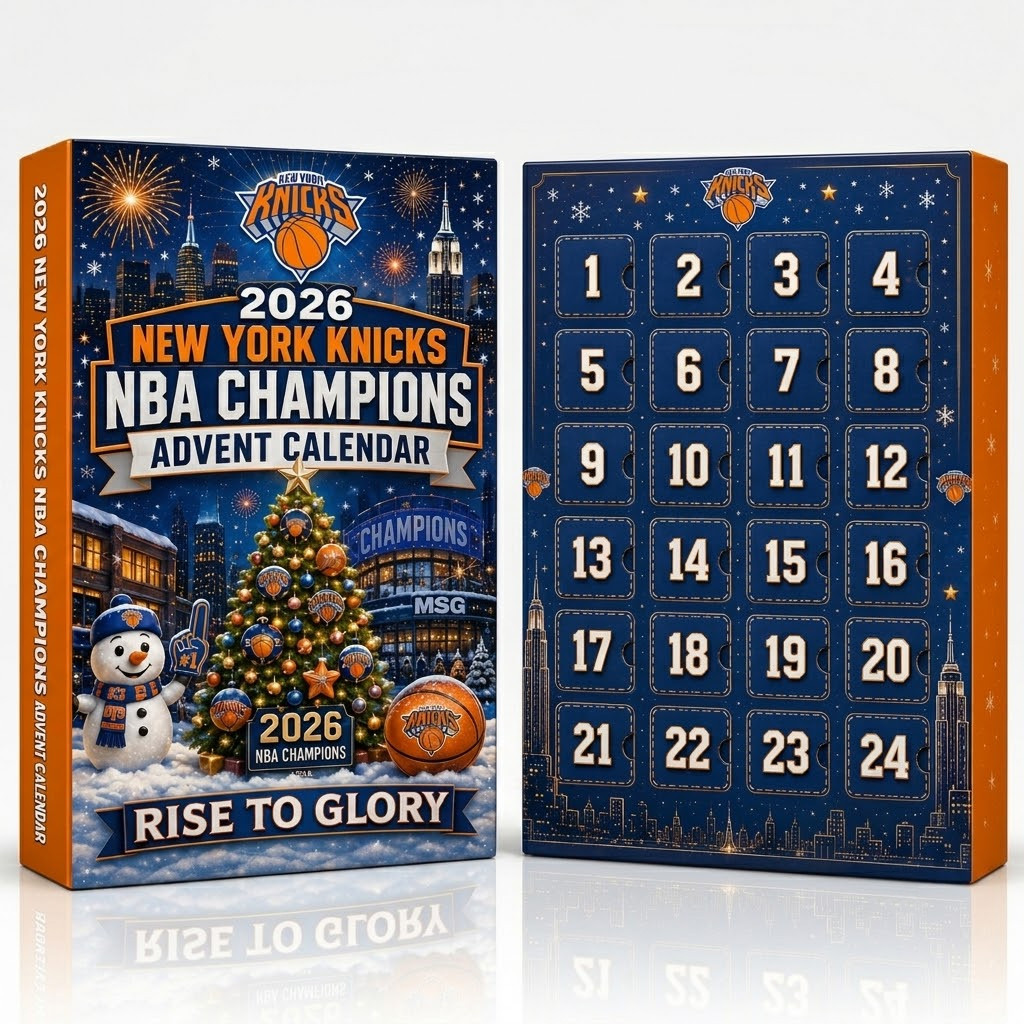 New York Knicks National Basketball Association Champions 2026 Christmas Advent Calendar for Basketball Fans