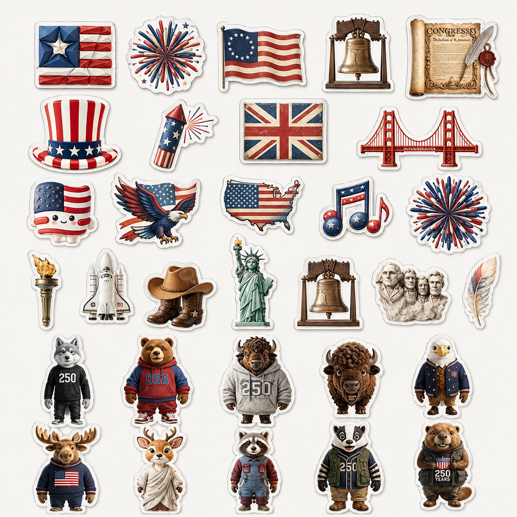 US 250th Anniversary Patriotic Advent Calendar 2026 for American Pride Fans