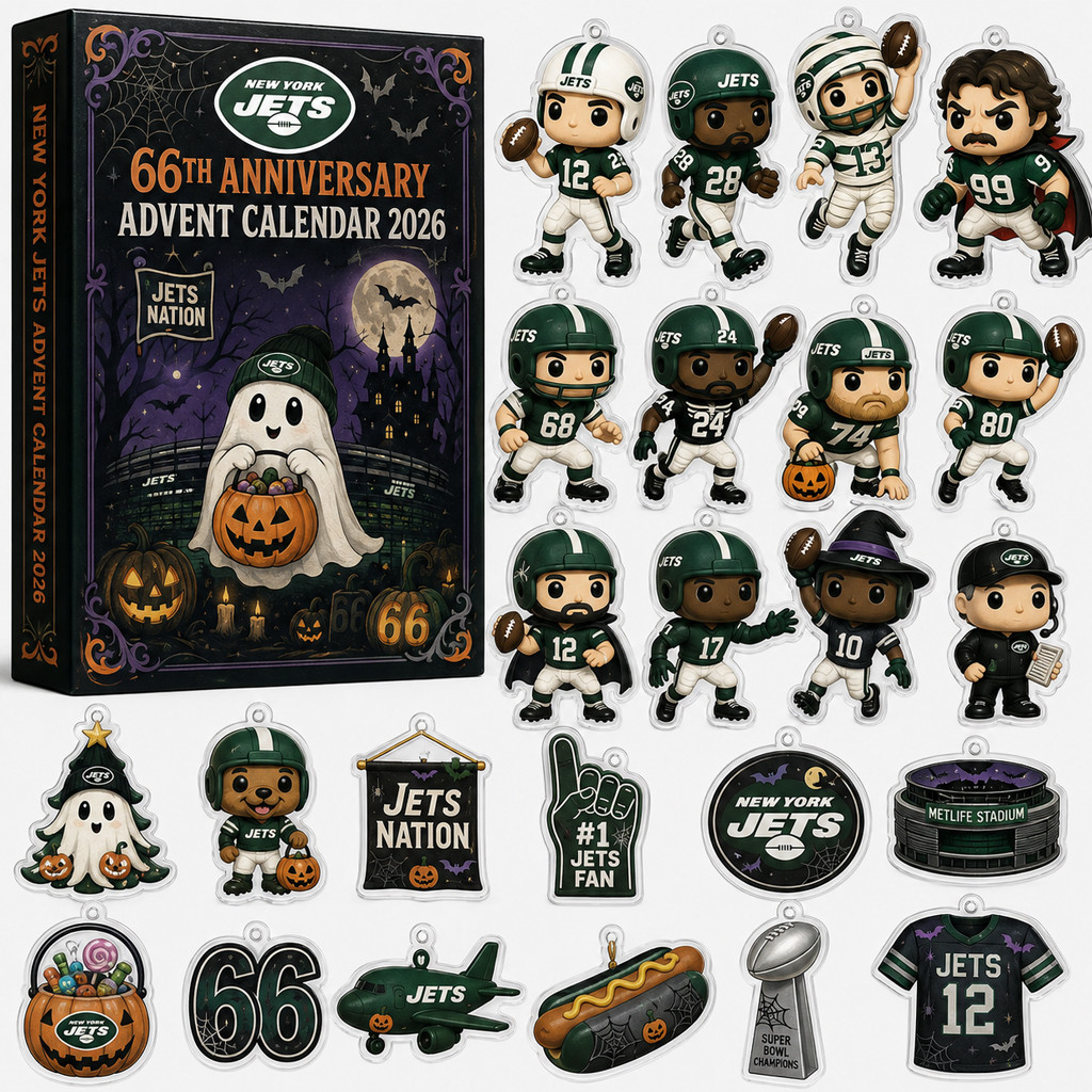 New York Jets 66th Anniversary Halloween Advent Calendar 2026 for Football Fans