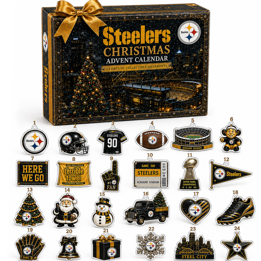 Pittsburgh Steelers Christmas Advent Calendar 2026 for Football Fans