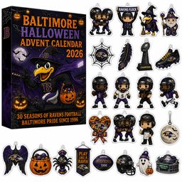 Baltimore Ravens 30th Anniversary Halloween Advent Calendar 2026 for Football Fans