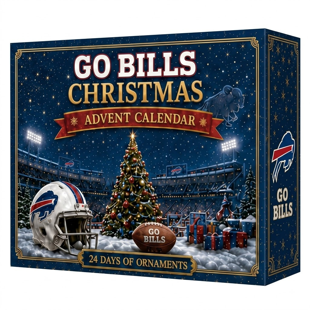Buffalo Bills Go Bills Christmas Advent Calendar 2026 for Football Fans