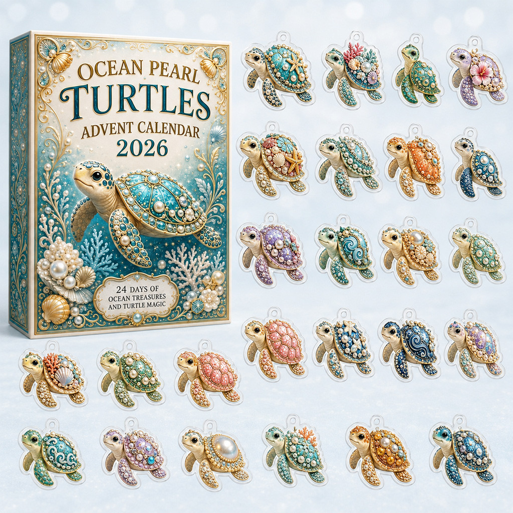 Ocean Pearl Turtles Advent Calendar 2026 for Sea Turtle Lovers