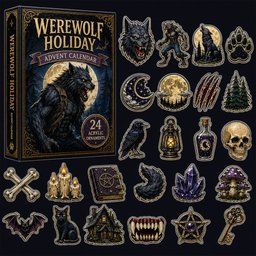 Dark Werewolf Halloween Advent Calendar 2026 for Werewolf Fans