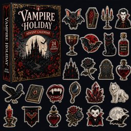 Vampire Holiday Halloween Advent Calendar 2026 for Vampire Fans