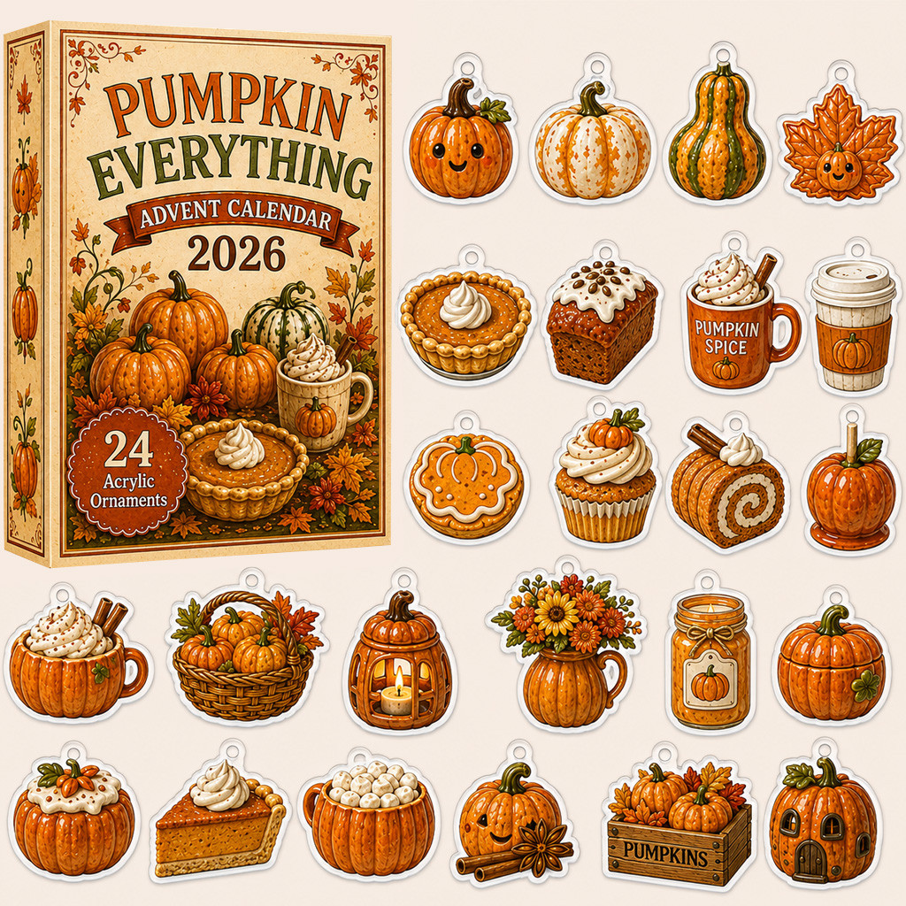 Pumpkin Everything Advent Calendar 2026 for Fall and Pumpkin Lovers