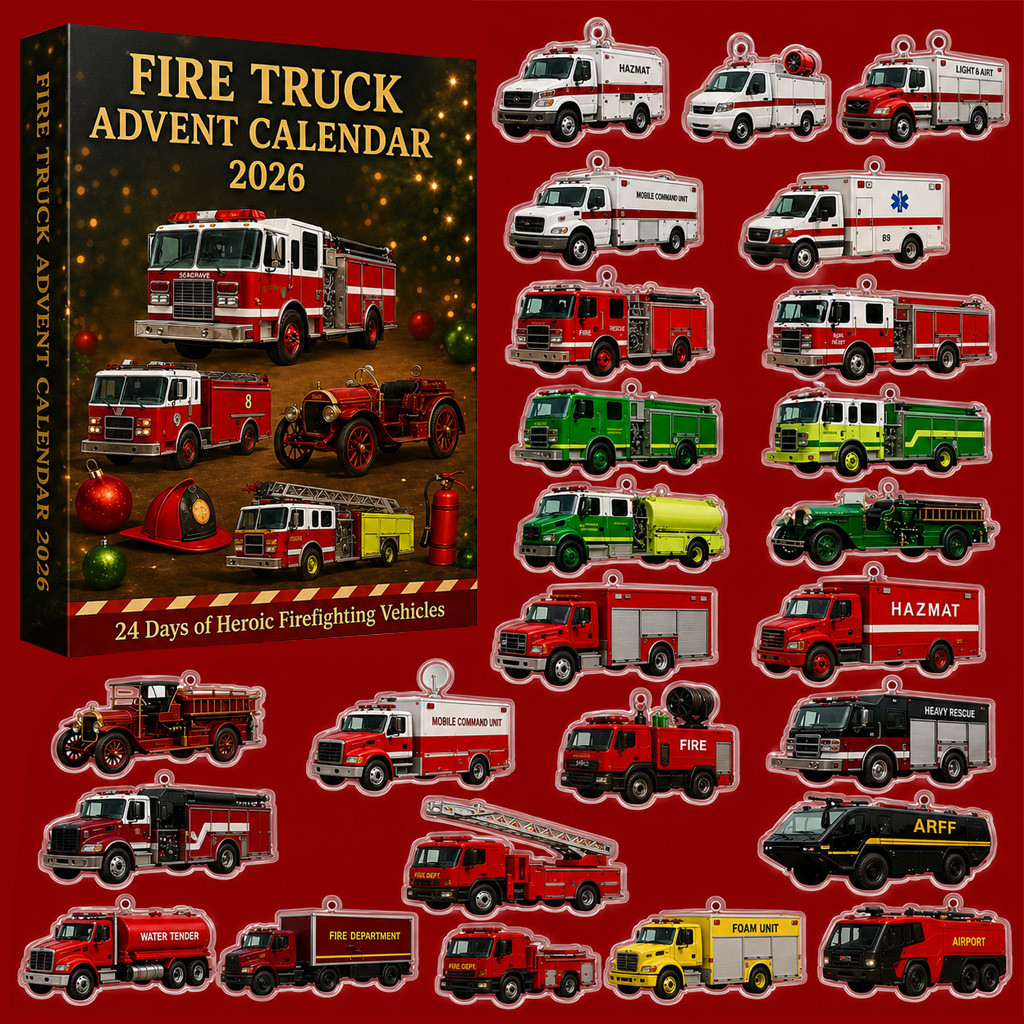 Fire Truck Advent Calendar 2026 for Firefighter and Truck Lovers