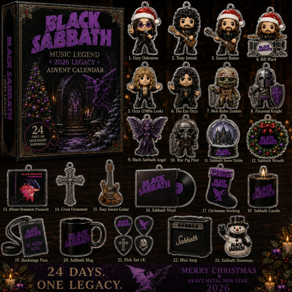 Black Sabbath Music Legend Legacy Advent Calendar 2026 for Heavy Metal Fans