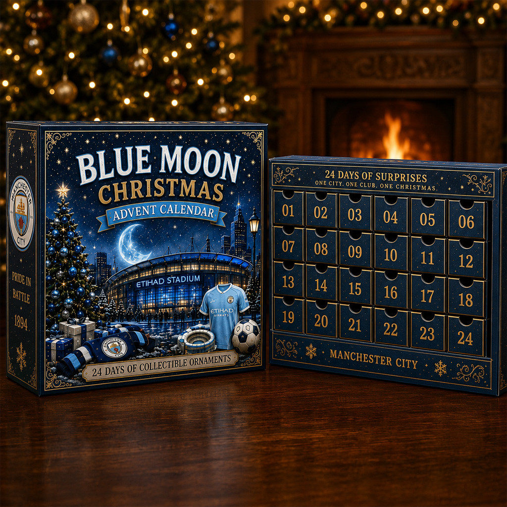 Manchester City Blue Moon Christmas Advent Calendar 2026 for Soccer Fans