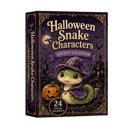 Halloween Snake Characters Advent Calendar 2026 for Snake Lovers