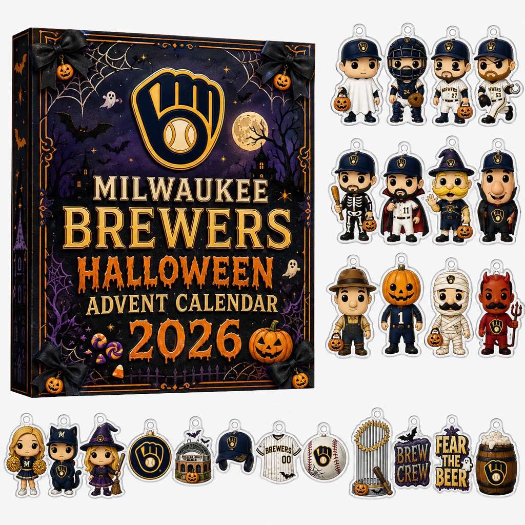 Milwaukee Brewers 56th Anniversary Halloween Advent Calendar 2026 for Baseball Fans