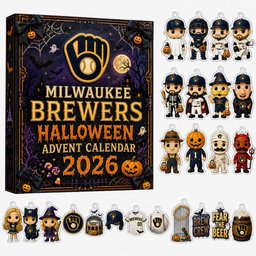 Milwaukee Brewers 56th Anniversary Halloween Advent Calendar 2026 for Baseball Fans