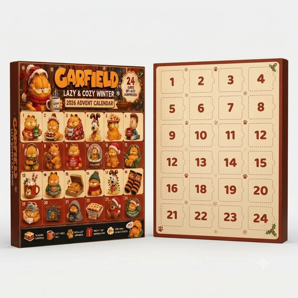 Garfield Lazy And Cozy Winter Advent Calendar 2026 for Garfield Fans