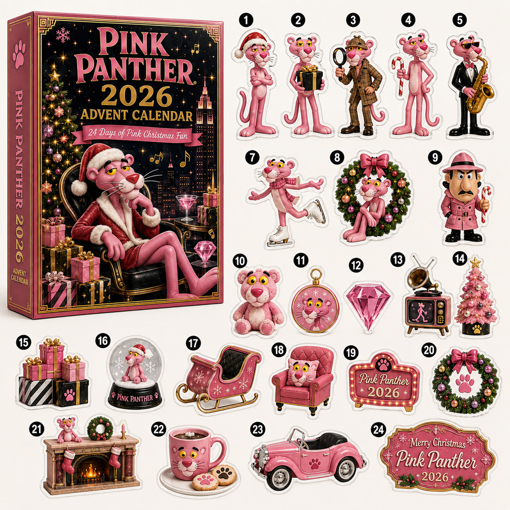 Pink Panther Christmas Fun Advent Calendar 2026 for Pink Panther Fans
