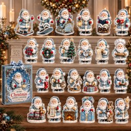 Icy Santa Claus Ornament 24-Day Christmas Countdown Advent Calendar 2026 for Christmas Fans