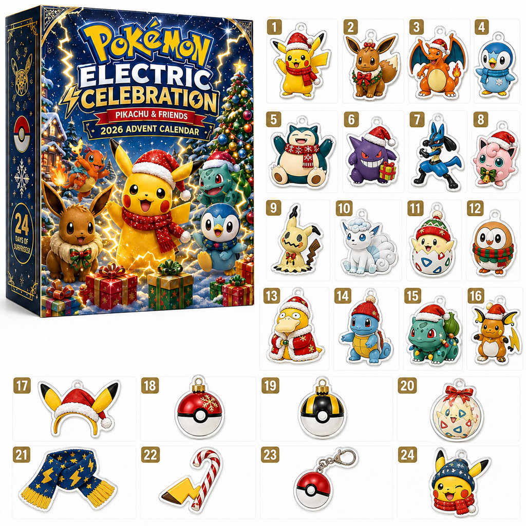 Pokemon Pikachu And Friends Electric Celebration Advent Calendar 2026 for Pokemon Fans