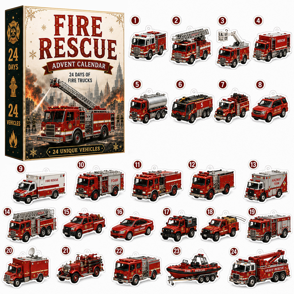 Fire Rescue Advent Calendar 2026 for Firefighter and Rescue Fans