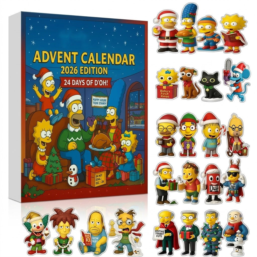 The Simpsons 24 Days Christmas Advent Calendar 2026 for The Simpsons Fans