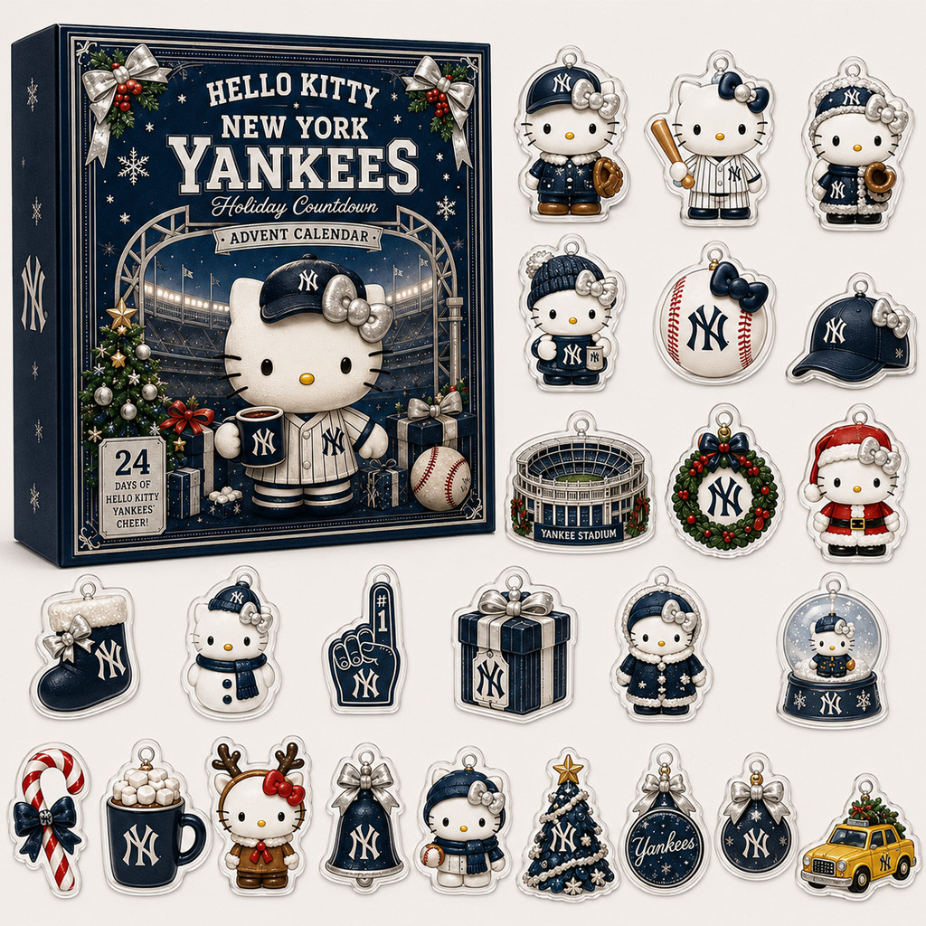 New York Yankees x Hello Kitty Holiday Advent Calendar 2026 for Baseball and Hello Kitty Fans