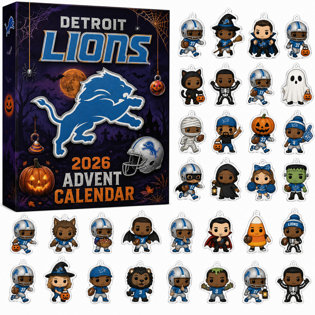 Detroit Lions Star Halloween Advent Calendar 2026 for Football Fans