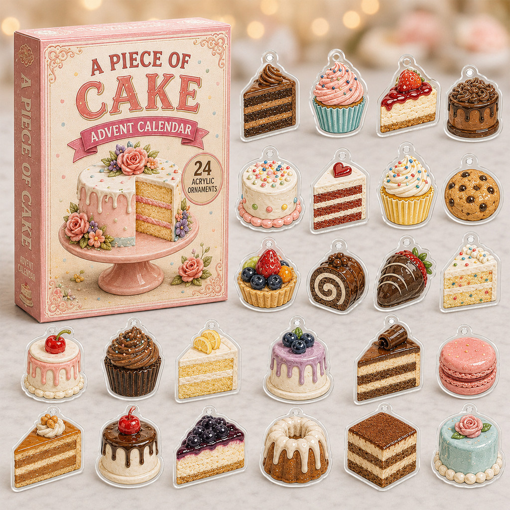Cake Delight 24-Day Countdown Advent Calendar 2026 for Baking and Dessert Lovers