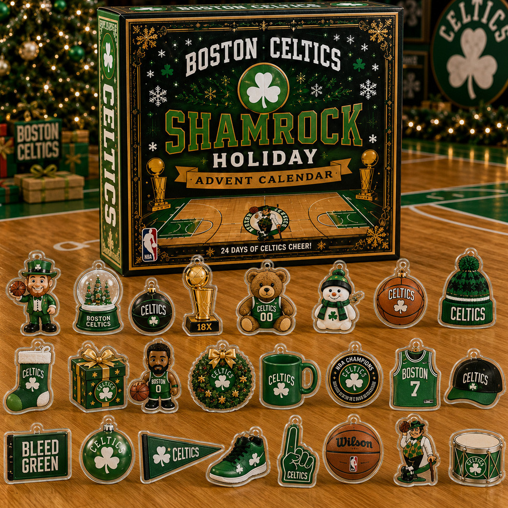 Boston Celtics Shamrock Holiday Advent Calendar 2026 for Basketball Fans