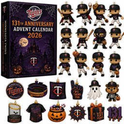 Minnesota Twins 131th Anniversary Halloween Advent Calendar 2026 for Baseball Fans