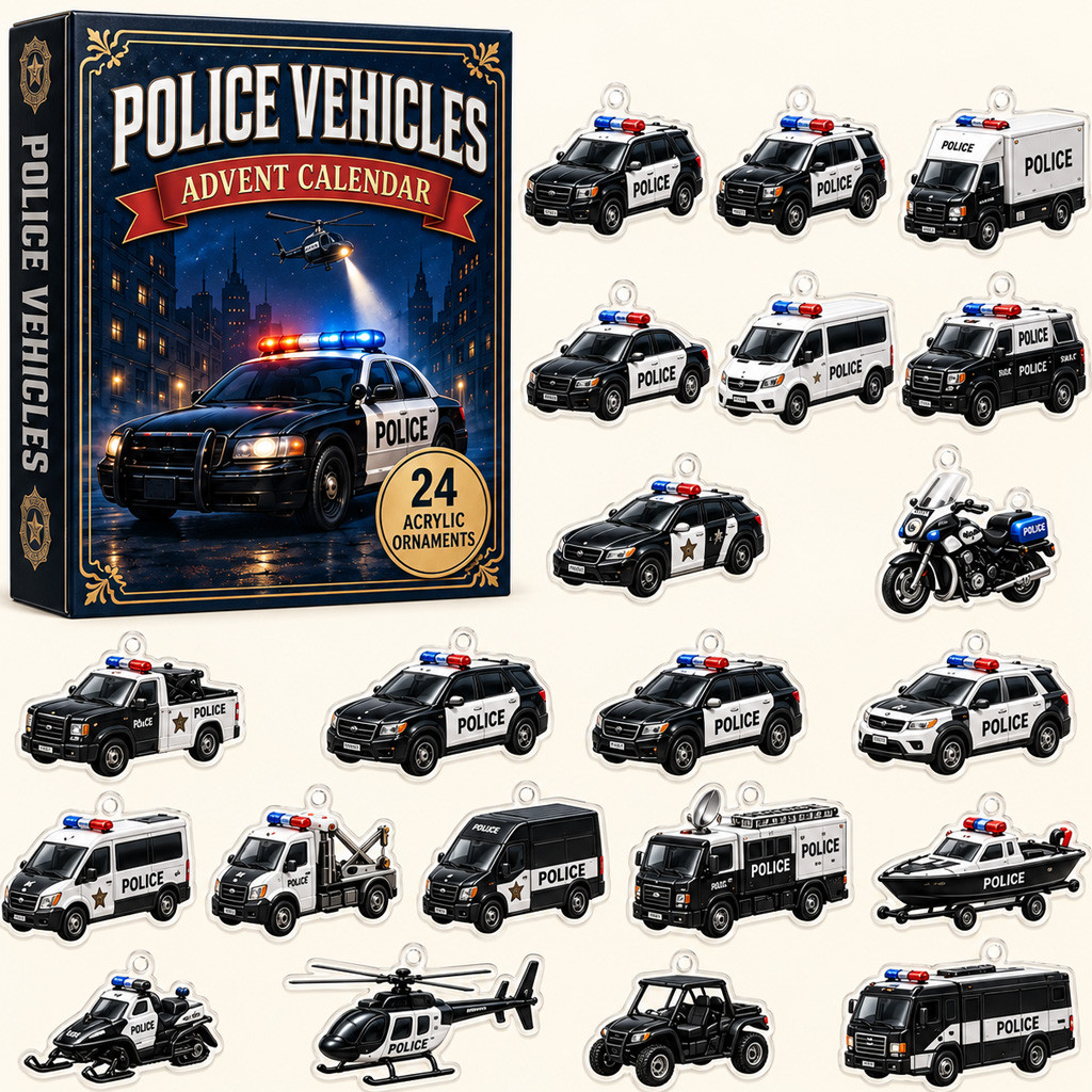 Police Vehicles Advent Calendar