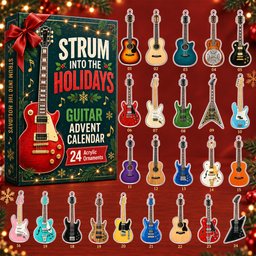 Guitar Strum Into The Holidays Advent Calendar 2026 for Guitar and Music Fans