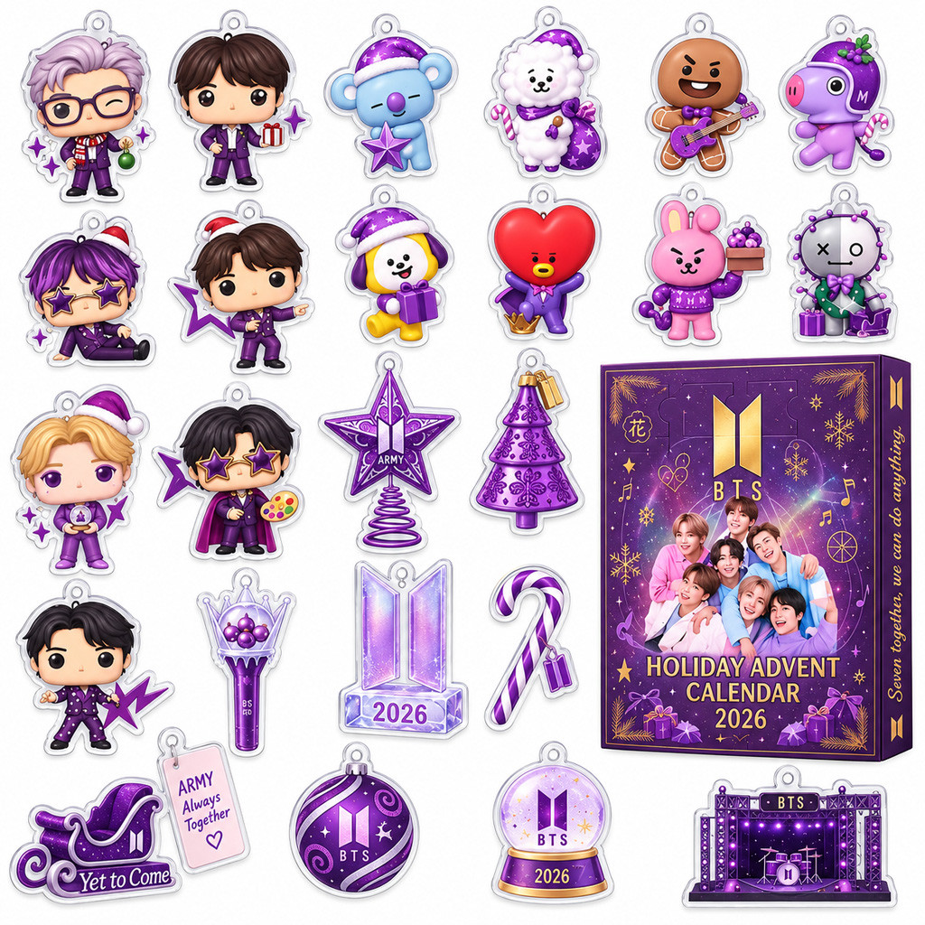 BTS Advent Calendar 2026 Purple Christmas
