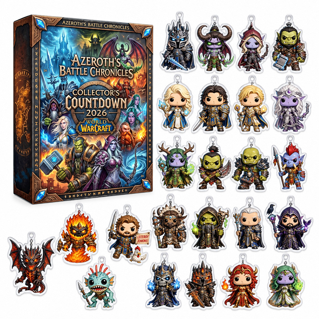 World Of Warcraft Azeroth’s Battle Chronicles 2026 Ornaments Advent Calendar Christmas Countdown