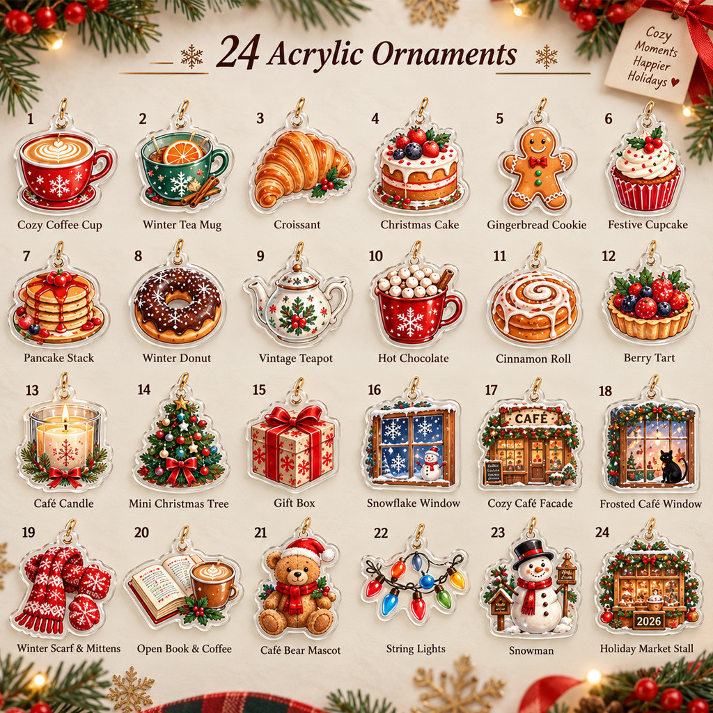 The Cozy Winter Cafe Advent Calendar 2026 for Coffee and Christmas Lovers