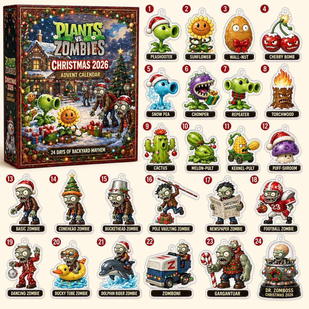 Plants vs Zombies Christmas 2026 Advent Calendar