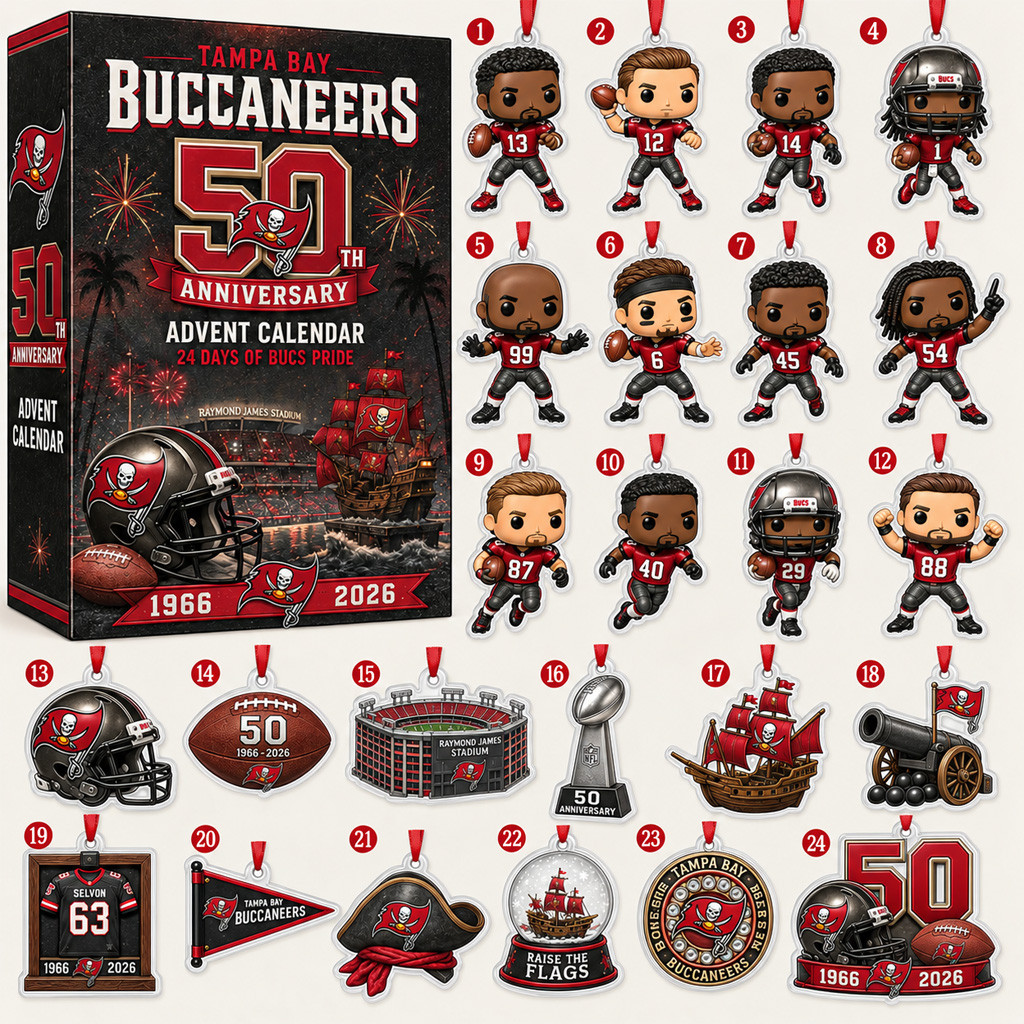 Tampa Bay Buccaneers 50th Anniversary Advent Calendar For Football Fans
