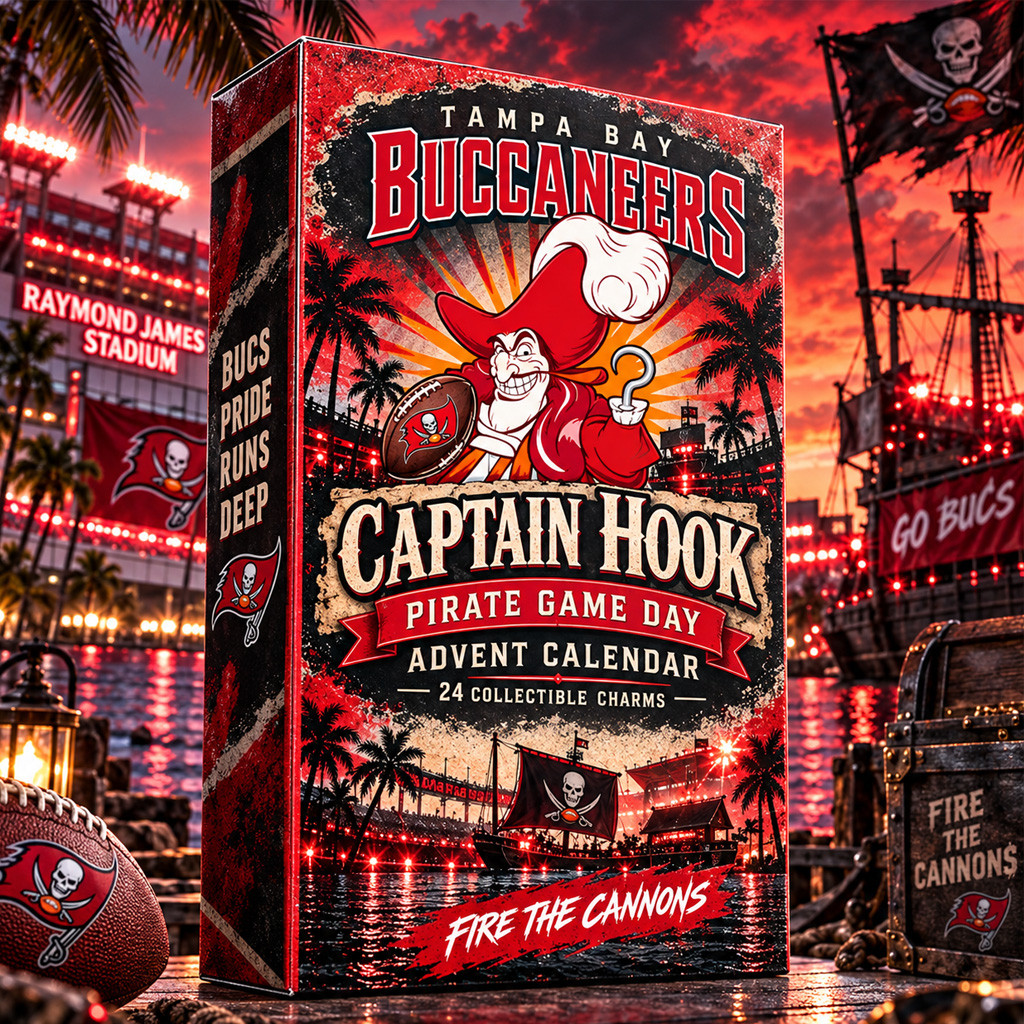 Tampa Bay Buccaneers x Captain Hook Pirate Game Day Advent Calendar 2026 For Football Fans