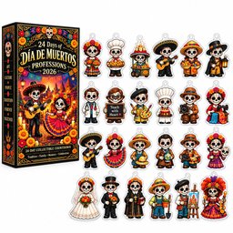 24 Days of Dia de Muertos Professions 2026 Advent Calendar