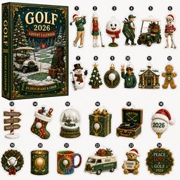 Golf 24 Days of Golf And Cheer Christmas Advent Calendar 2026 for Golf Fans