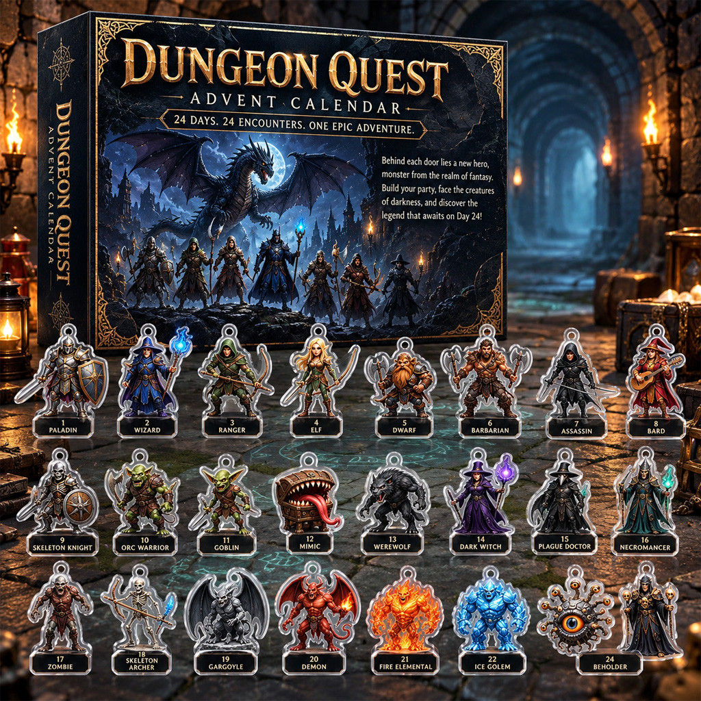 Dungeon Quest Miniatures 2026 Advent Calendar for Dungeon Quest Fans