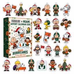 Snoopy x Miami Hurricanes Christmas 2026 Advent Calendar