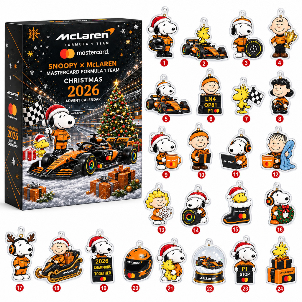 Snoopy x Mclaren Formula 1 Team Christmas 2026 Advent Calendar