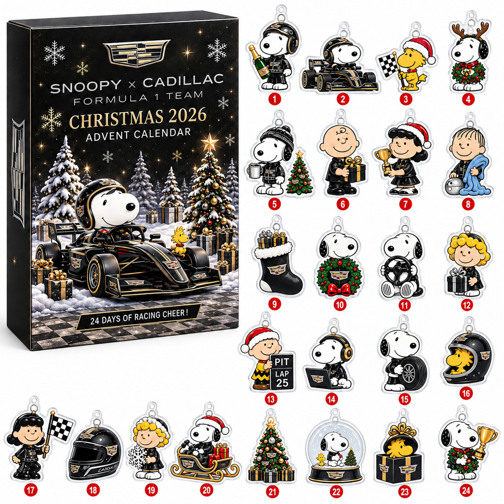 Snoopy x Cadillac Formula 1 Christmas 2026 Advent Calendar