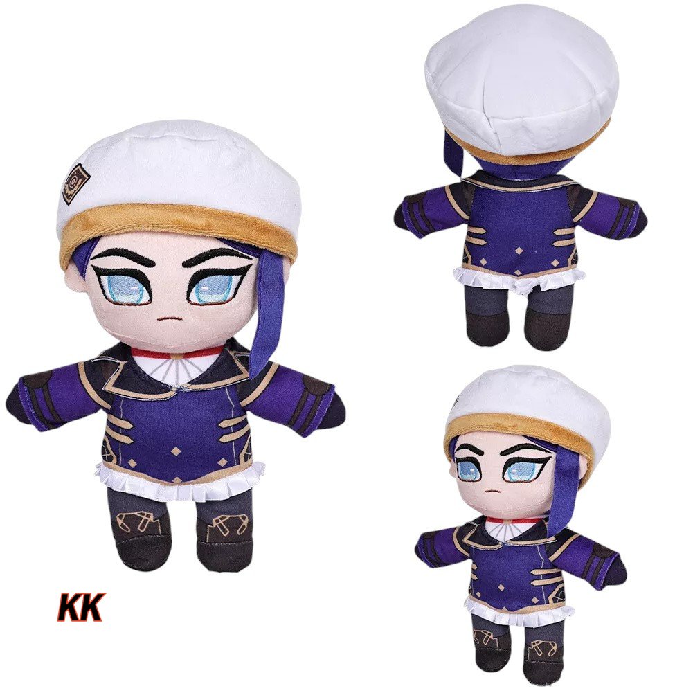 27CM Caitlyn Kiramman Arcane Cosplay Plush Plushies Cartoon Soft ...