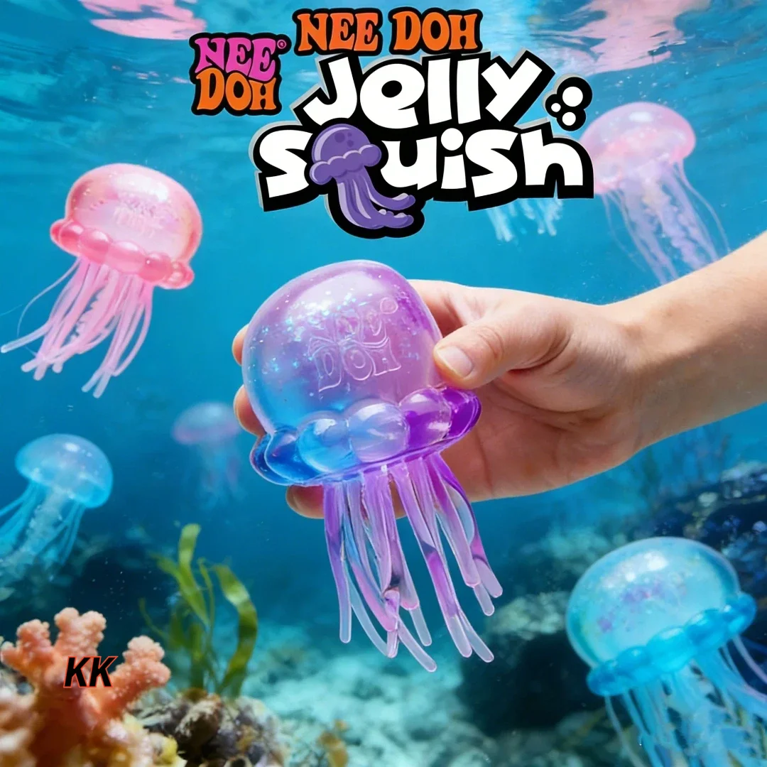 Needoh Jellyfish Beach Water Play Outdoor Squeeze Toy blind box Simula ...