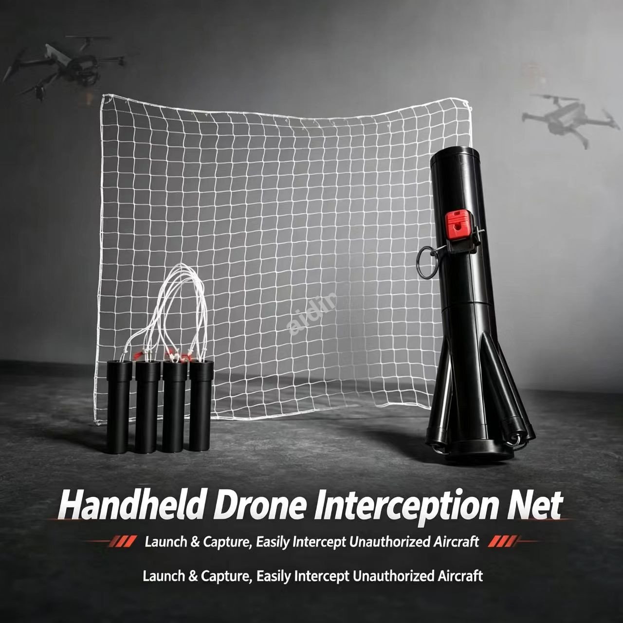 Rechargeable Handheld Four-Tube Air Horn