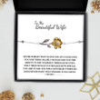 You Still Give Me Butterflies Gift For Wife  Sunflower Bracelet
